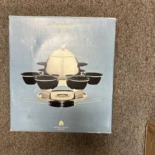 New In BOX Michael Graves Stainless Steel Fondue Set 