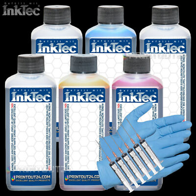 6 x 250ml InkTec  Tinte ink für HP 72XL Designjet T610 T1100 T1120 T1200 Patrone