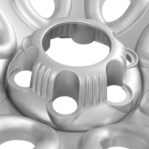 4 Silver 17" Wheel Skins Hub Caps Full Rim Skin Covers For Chevrolet Silverado - Picture 12 of 17