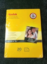 Kodak Ultra Premium Photo Paper 5x7 High Gloss 20 Sheets SEALED 1801711 