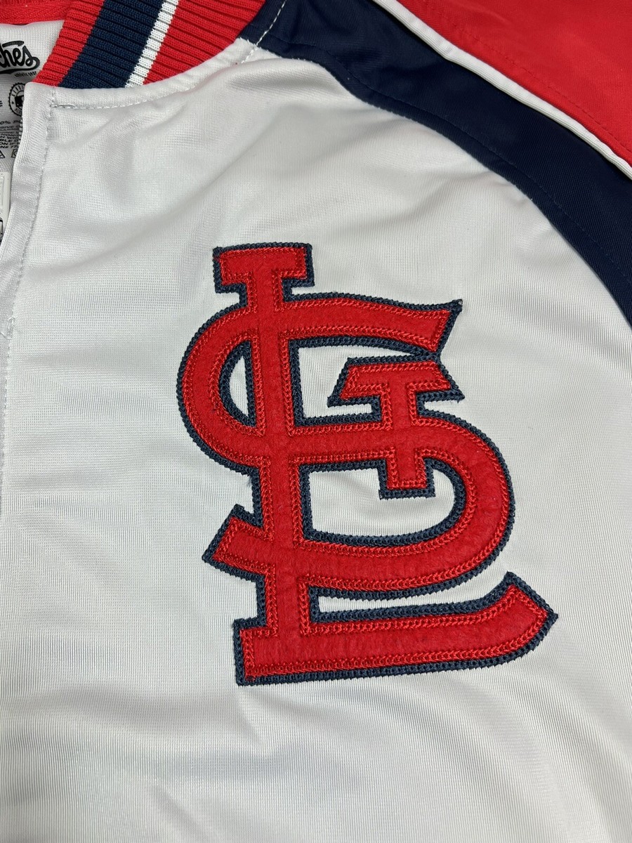 Mens St Louis Cardinals MLB Baseball Stitches Jacket Size XL Full