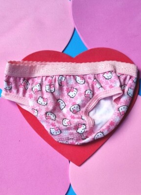 Build A Bear rosa Hello Kitty Sanrio seltenes Höschen im Ruhestand sehr guter Zustand 