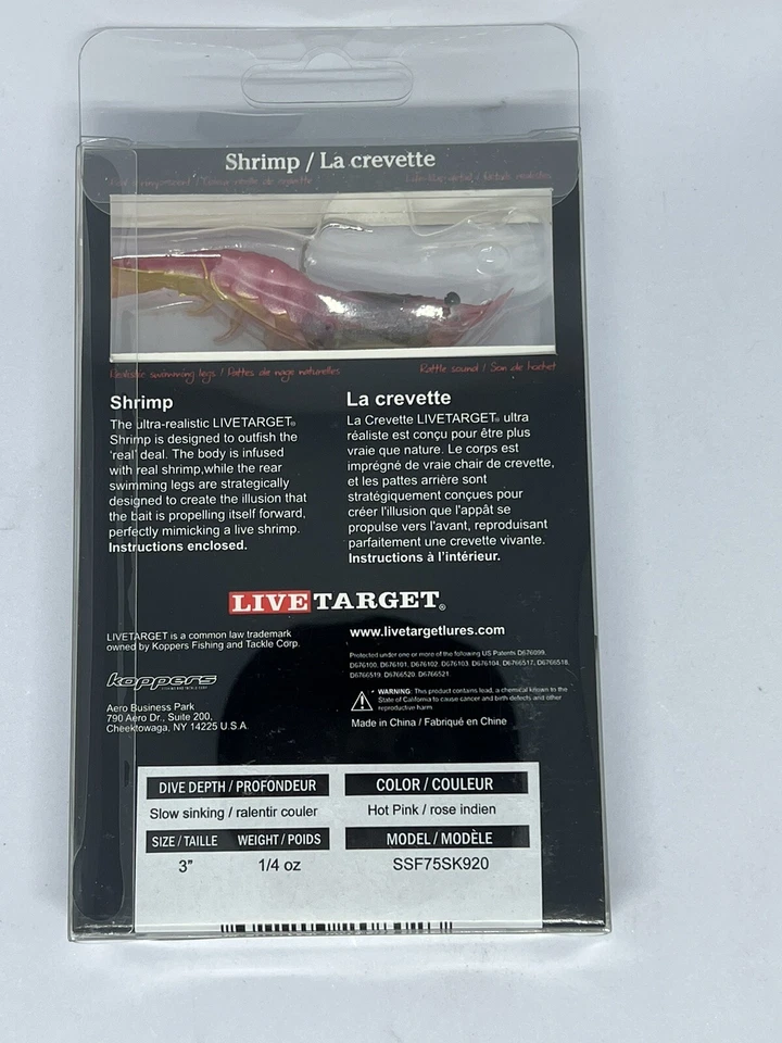 Camarones Live Target rosa intenso Foto 4 de 4