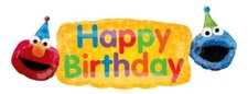 Anagram 42" Sesame Street Birthday Banner Foil Mylar Balloon Multicolor