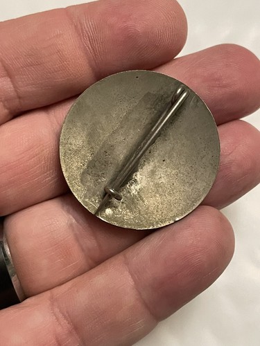 S.S. Theodore Roosevelt #7 Pin Button Anstecker silberfarben Vintage Mitarbeiter Pin? - Bild 2 von 2