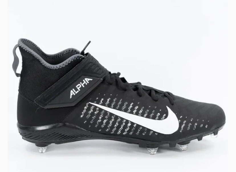 Nike Alpha Menace Pro 2スパイク ブラック 美品 Nike Alpha Menace Pro 2 Detach Men's Cleat, Size 12. - Black/White