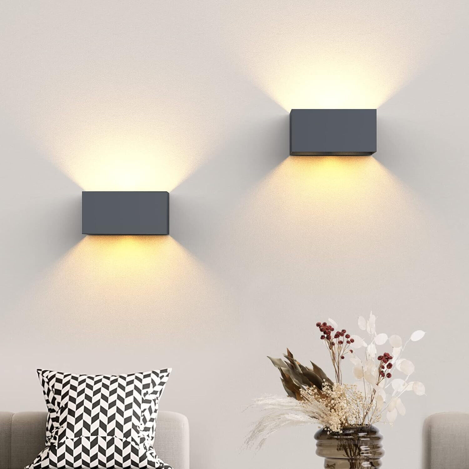 Wandlampe Cube Würfel LED Wand Leuchte Lampe Up Down außeninnen Wasserdicht XR6