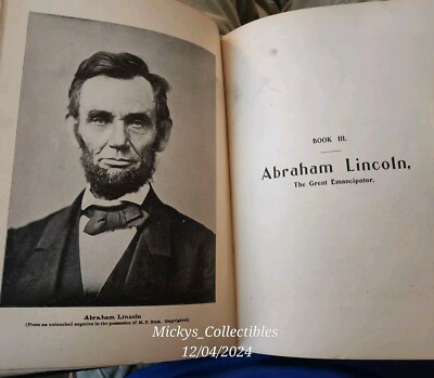 William D. Bancroft's ''A History Of Anarchy'' 1891 McKinley, Garfield & Lincoln. 