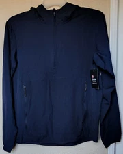 Swiss Tech Pullover Half Zip Anorak Windbreaker Blue Size S (34-36) BRAND NEW