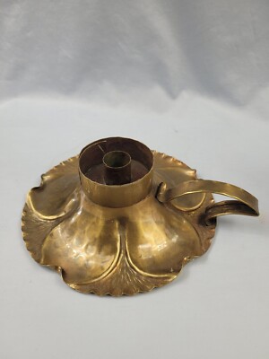 Vintage Gregorian Hand-Hammered Copper Candle Stick Holder 411 w/o shade 