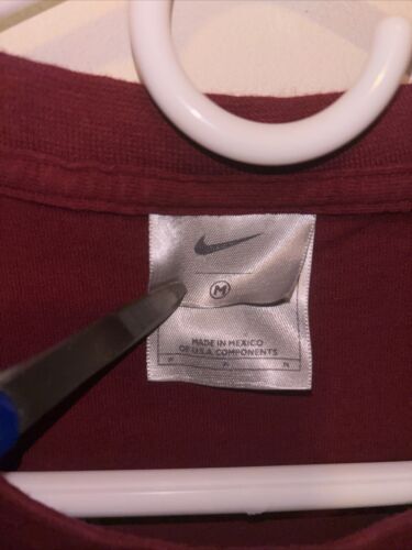 Vintage 90s Y2K Nike Shirt Adult Size M Red Swoosh - Picture 3 of 4