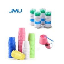 JMU Micro Applicators Brushes Dental 1.5/2.0/2.5mm, Disposable Dappen Dishes