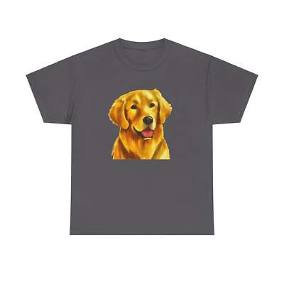 'Beau' Golden Retriever Artistic Printed Unisex Heavy Cotton Tee