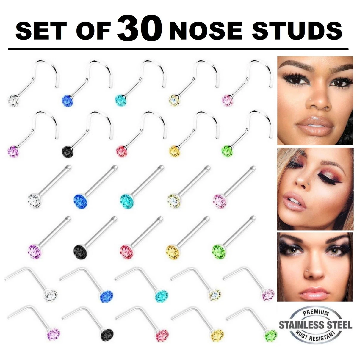 Ball end shop nose stud