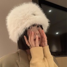 Cappello Ushanka In Pelliccia Sintetica Donna Invernale One Size Caldo