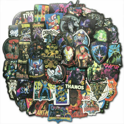 100 Pcs/Lot MARVEL Avengers Super Hero Stickers Luggage Skateboard