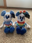 Rainbow Disney Plush Mickey Minnie Mouse, Pluto, Goofy, Daisy Donald Duck. CUTE — photo 4