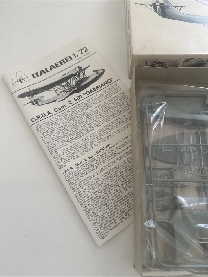 Italeri 112 - 1/72 Italien Hydravion à Coque Cant Z 501 - Neuf - Photo 4/4