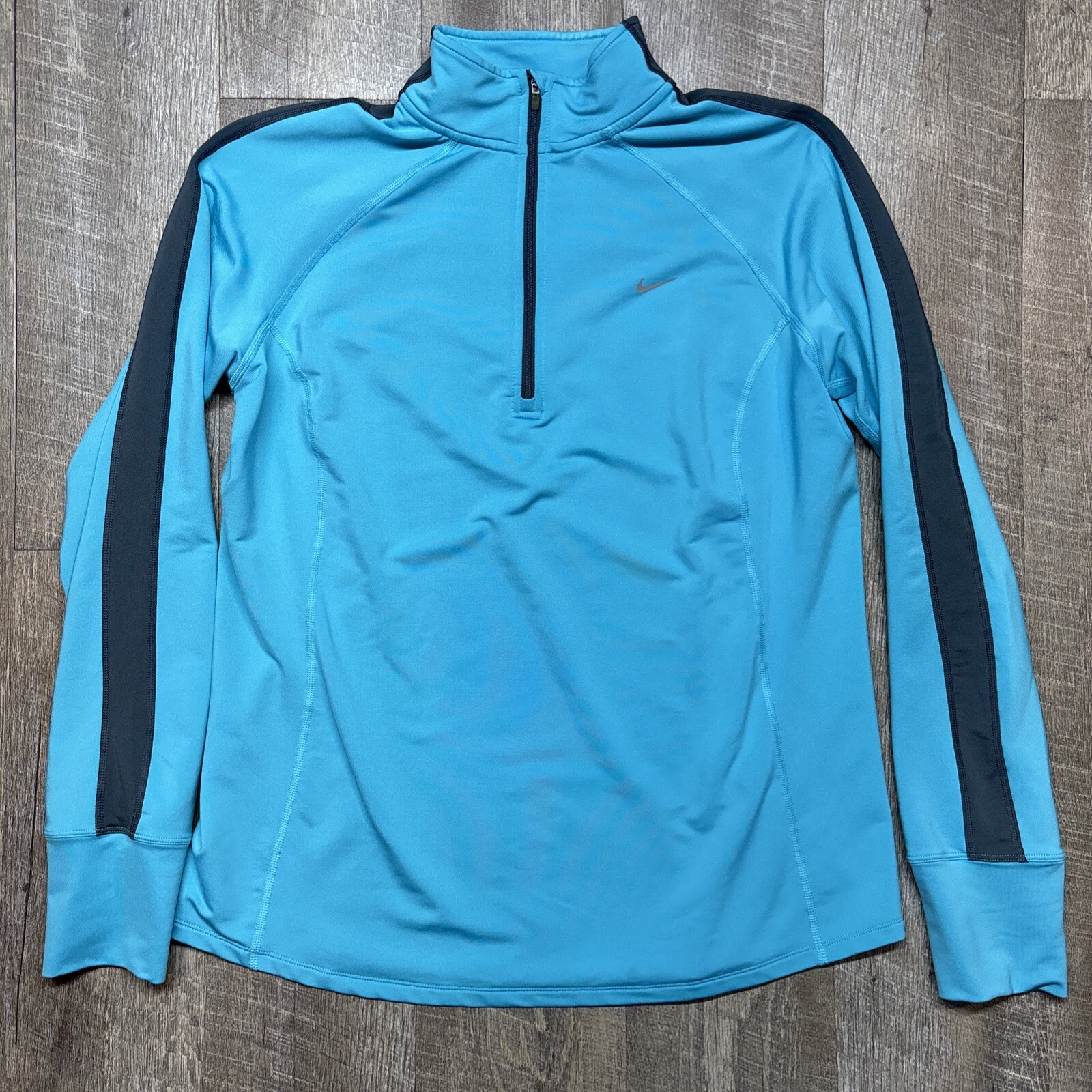 SACAI X NIKE Nike Giacca Running 1 4 Zip Micro Pile Blu Top Donna XL 546062 408