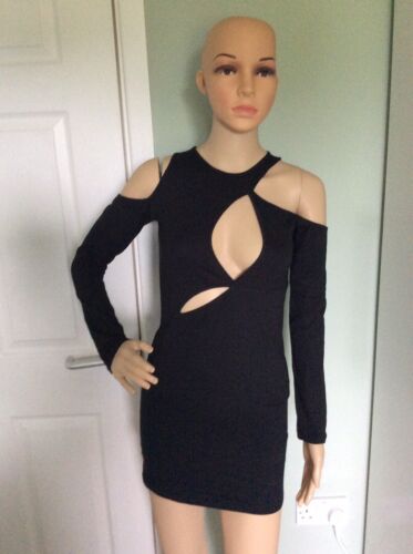 Fabrycznie nowa z metką Urban Outfitters / Motel Dayani wycięta sukienka mini - czarna - XS lub S - Zdjęcie 1 z 5