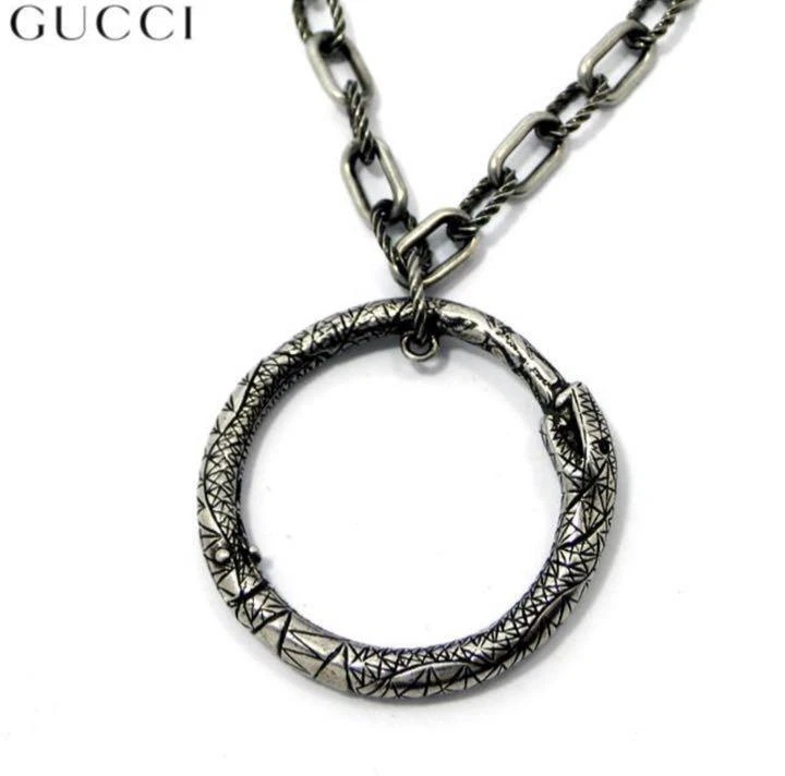 GUCCI Necklace Pendant Ouroboros Silver 925 Rarity eBay