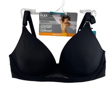 Warner's Flex Revolution Underwire Contour Bra Black RD3761A Size 34C New