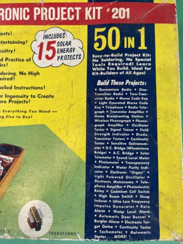 Radio Shack Science Fair Electronic Project Kit #201 50 in 1 - 1960s - Picture 11 of 12