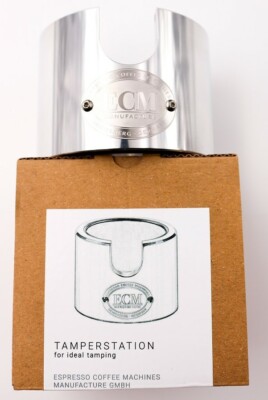 ECM Tamperstation Aluminium poliert