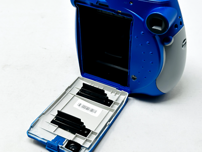 Polaroid 300 Instant Camera, Blue - Parts Only, Red Blinking