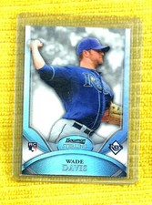 2010 BOWMAN STERLING REFRACTOR #11 WADE DAVIS ROOKIE #71/199 RC TB RAYS D1021