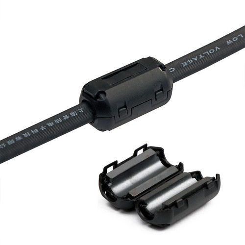 5/7/9/13MM Ferrite Cable Clips Bead Choke Clamp Ring Core Coil RFI