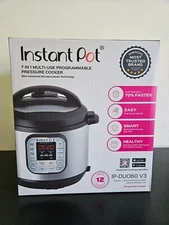 Instant Pot IP-DUO60 6 qt. 7-in1 Electric Pressure Cooker - Black/Silver