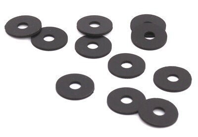 6mm ID Rubber Flat Washers  20mm OD  3mm Thick   Various Package Sizes