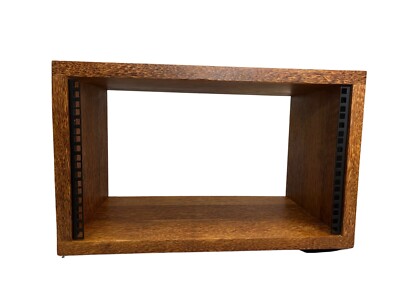 19'' 6 HE maßgeschneidertes Kokosnuss Hartholz Studio Rack Gehäuse für Schnittstellen, Hifi, etc.