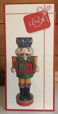 Lenox Christmas Countdown Nutcracker Resin Figurine Holiday Christmas 11.5  H