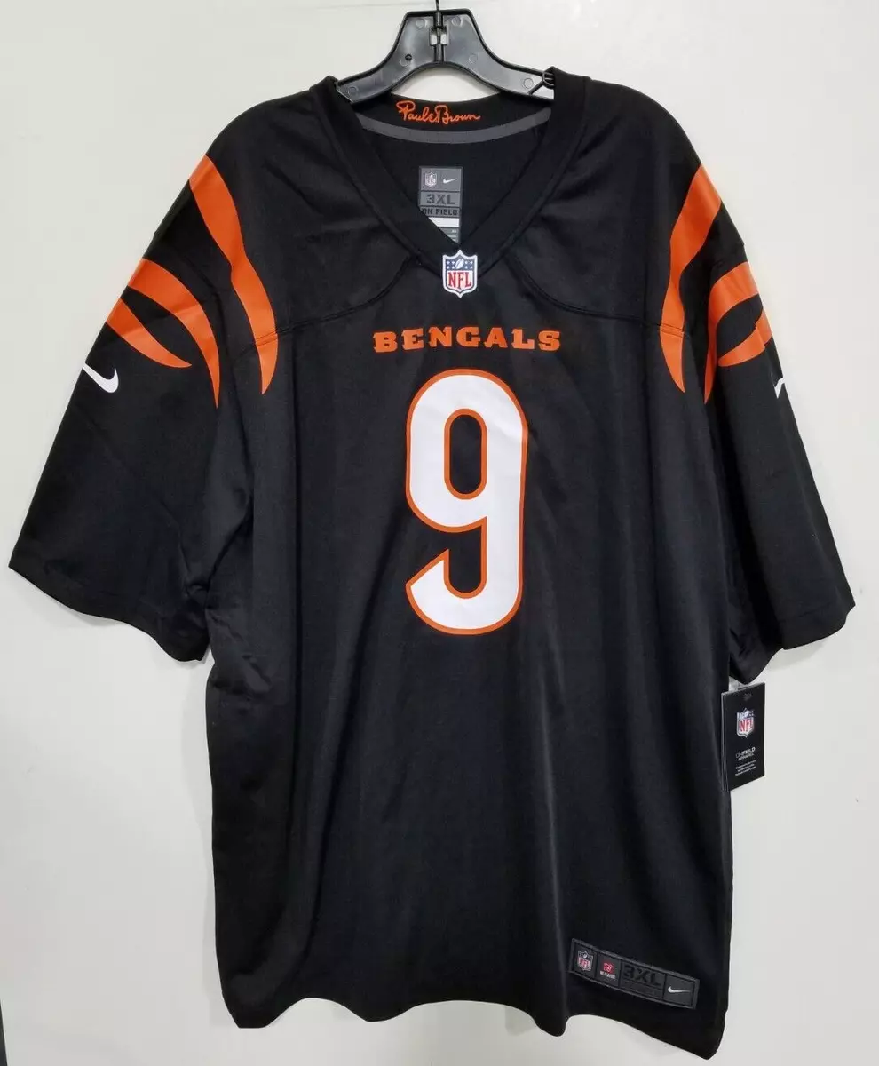 Men's Cincinnati Bengals Joe Burrow Nike Black Game Jersey