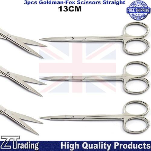 5-Inch Curved Goldman-Fox Scissors For Dental, Surgical, Or Tissue Trimming