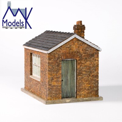Modelleisenbahn Streckengebäude 00/4 mm lasergeschnittene Wägebrücke Bürobaukasten