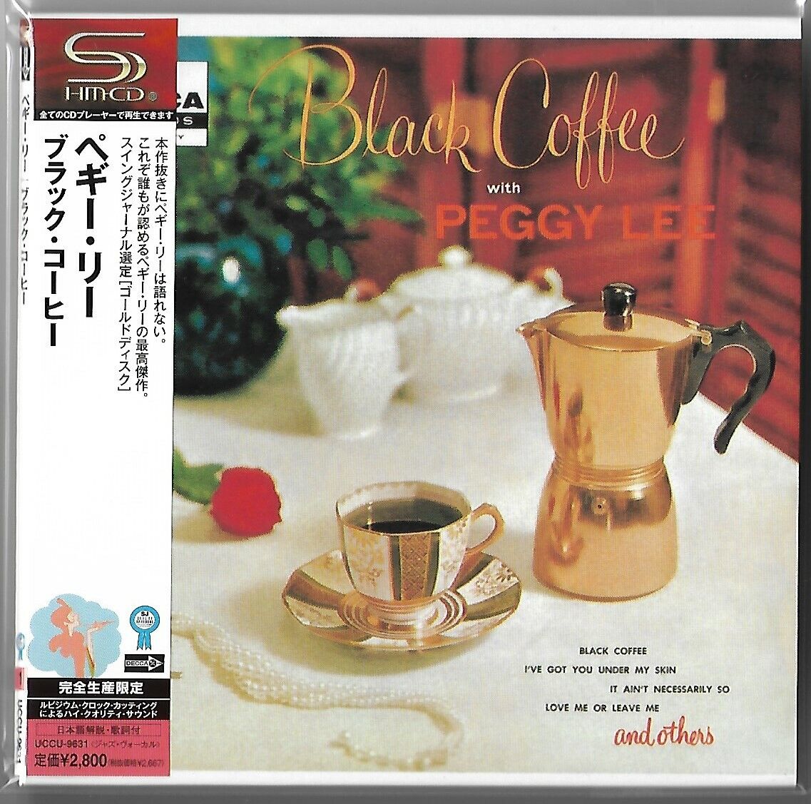 Peggy Lee ‎– Black Coffee With Peggy Lee LE JAPAN MINI LP SHM-CD UCCU-9631