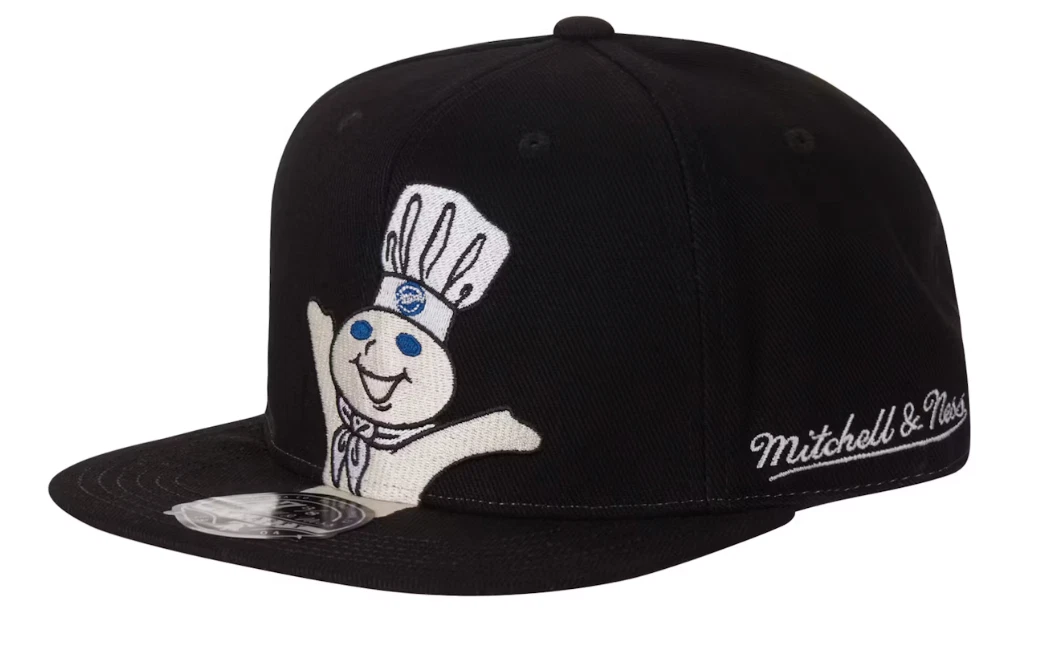 Supreme Mitchell & Ness Doughboy ajusté 6 panneaux noir   Taille 8