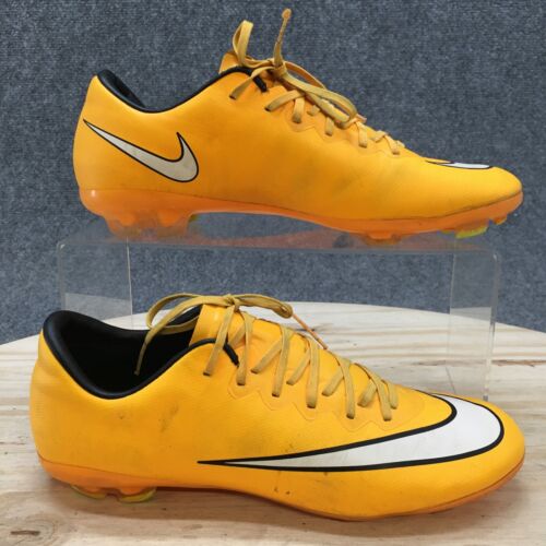 Nike Shoes Youth 2 Mercurial Vapor X Cleats Football 651620-800 Orange Synthetic - Picture 1 of 10