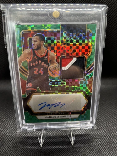 2023-24 Panini Select RC,Markquis Nowell Auto, Patch Green Checkerboard Prizm /5