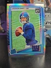 2025 Donruss Optic Jaxson Dart Rated Rookie Holo Silver Prizm #273 Giants RC