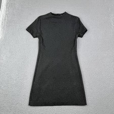 Theory High-Neck Cap Sleeve Dolman Shift Gray Dress Women's Small Petite