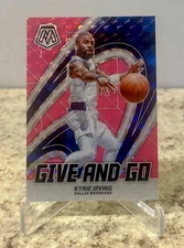 2023-24 Mosaic Prizm Basketball Kyrie Irving #’d /10 Pink Give And Go 
