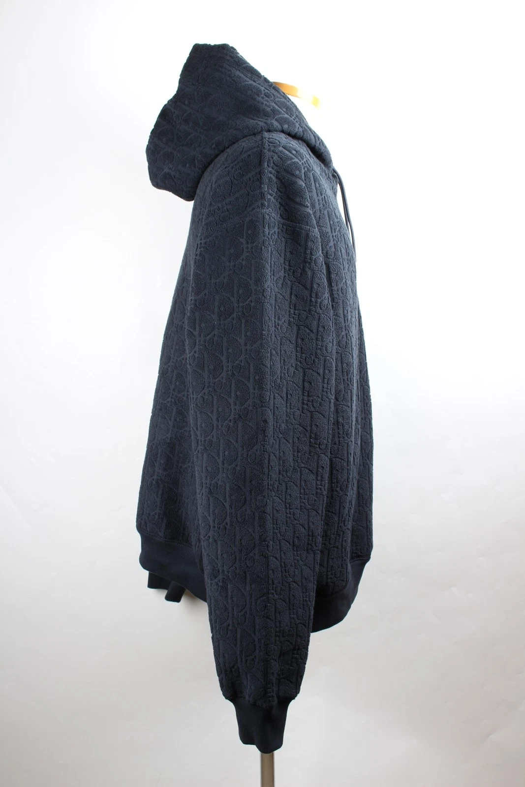 Felpa con cappuccio Dior Oblique Terry blu navy L 73892337