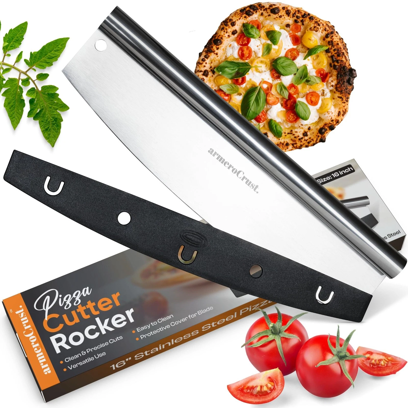 16 Inch Pizza Cutter Rocker Blade - Easy Slicing - Premium Finish Pizza Slice...
Opens in a new wind
