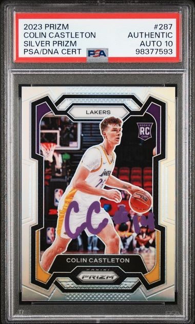 Colin Castleton Magic 2023 Silver Prizm Autographed Rookie Card *PSA 10 AUTO*