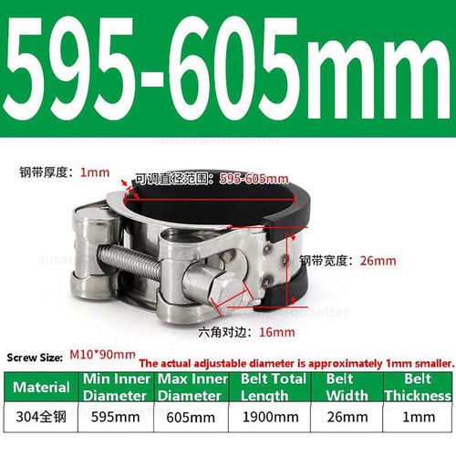 Hose Clip Jubilee Type hose Clamps Rubber Lined Fuel Line Diesel Petrol Pipe - Picture 59 of 59