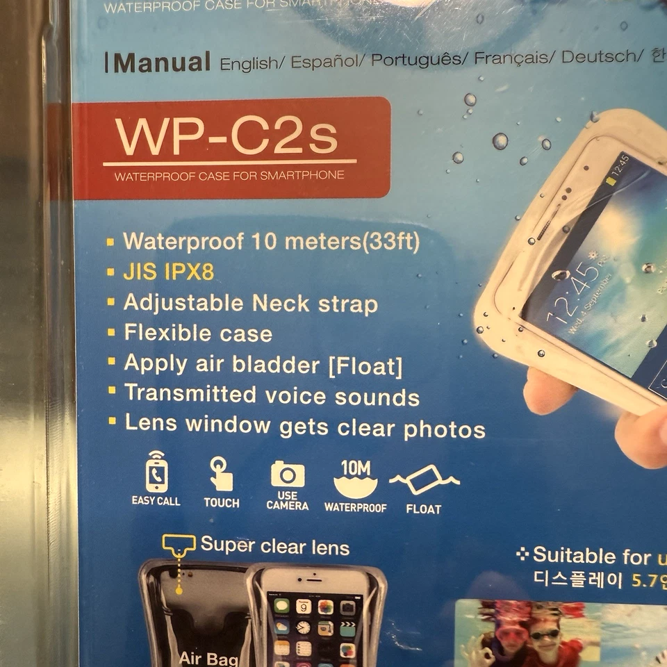 Estuche Impermeable DiCAPac WP-C2"s para Teléfonos de 5.7"-Nuevo Sellado-Bolsa Flotante+Correa Foto 3 de 4